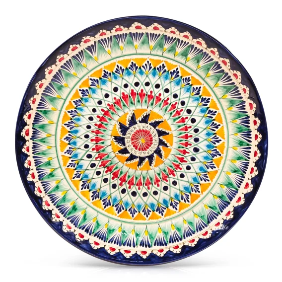 Ляган - Мехроб J1, Риштан керамика, ручная работа, Ø 42 см