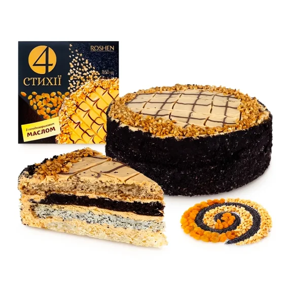 Торт - Четыре стихии, замороженный, Roshen, 850 г