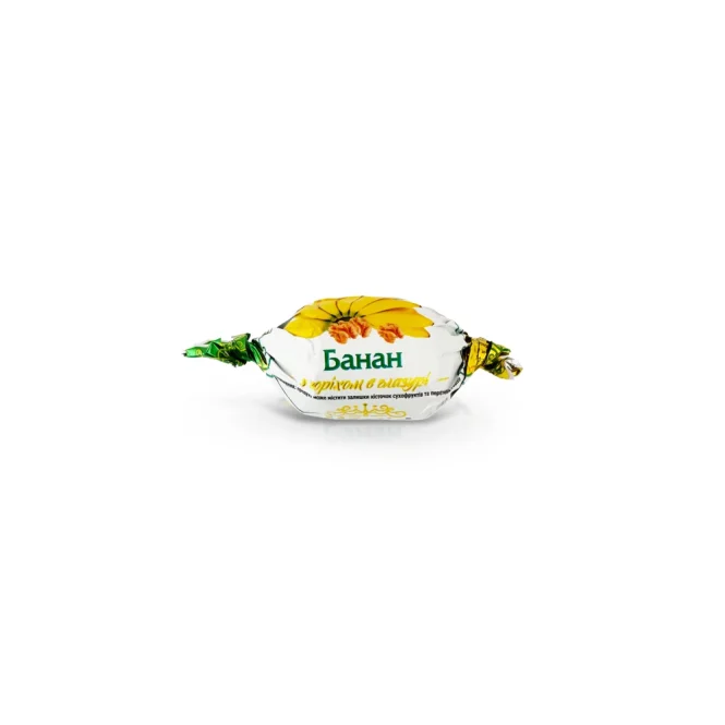 Konfekt - Trockenbanane, mit Walnuss, in kakaohaltiger Fettglasur, 300 g