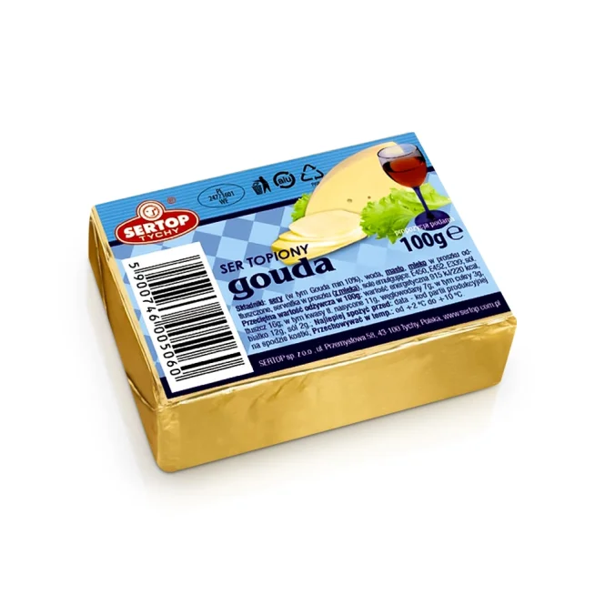 Сыр плавленый - Gouda, Sertop, 100 г