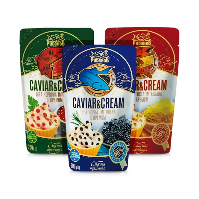 Kaviarimität Set cremig, Rybanov, 3 х 200 g