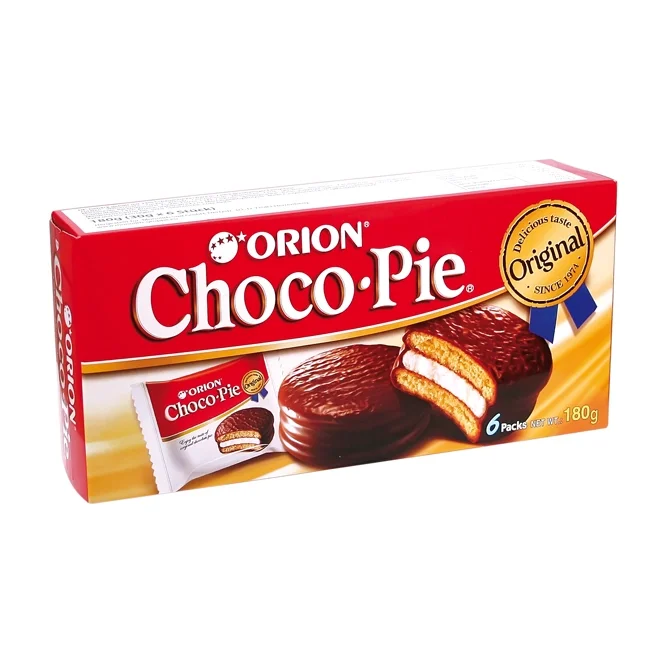 Gebäck - Choko pie, mit Schaumzuckerfüllung in kakaohaltiger Fettglasur, 180 g  