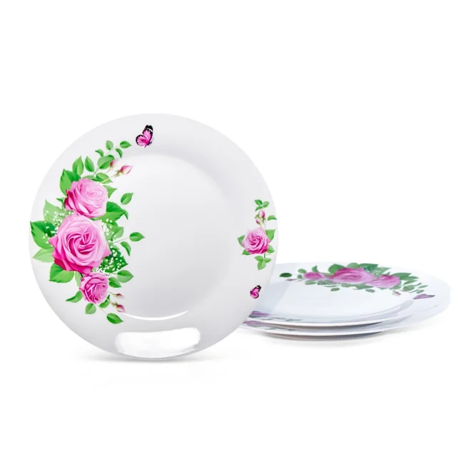 Tellerset - Spanische Rose, Porzellan, Ø 24 cm, 3-tlg.