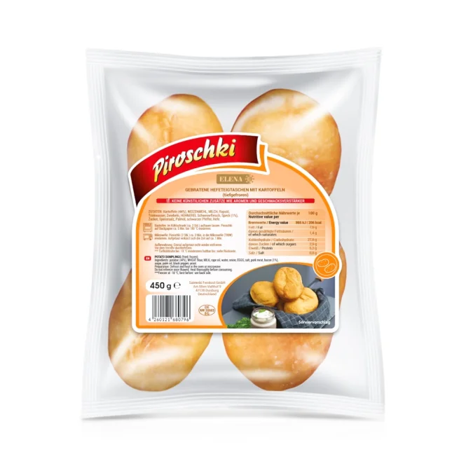 Пирожки с картофелем, жареные, Elena, 450 г