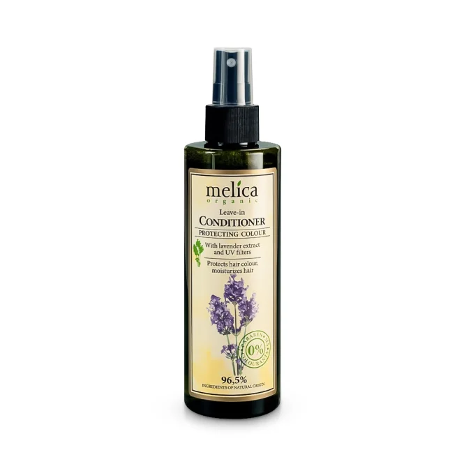 Кондиционер для окрашенных волос, с экстрактом лаванды и УФ-фильтрами, Melica Organic, 200 мл