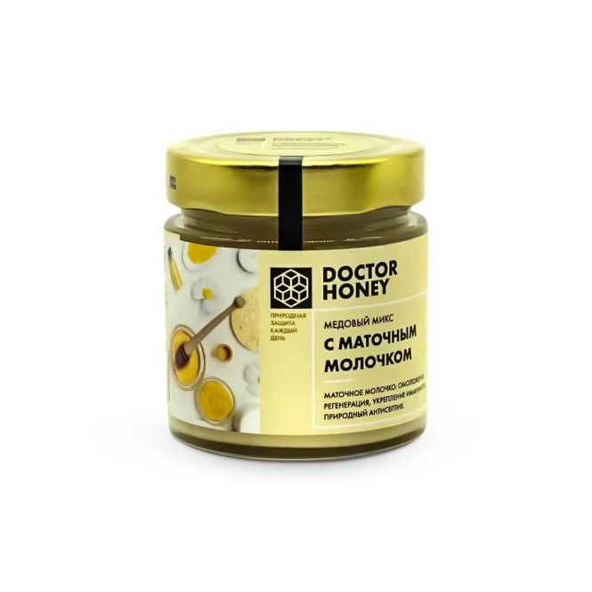 Мёд с маточным молочком, Doctor Honey, 200 г