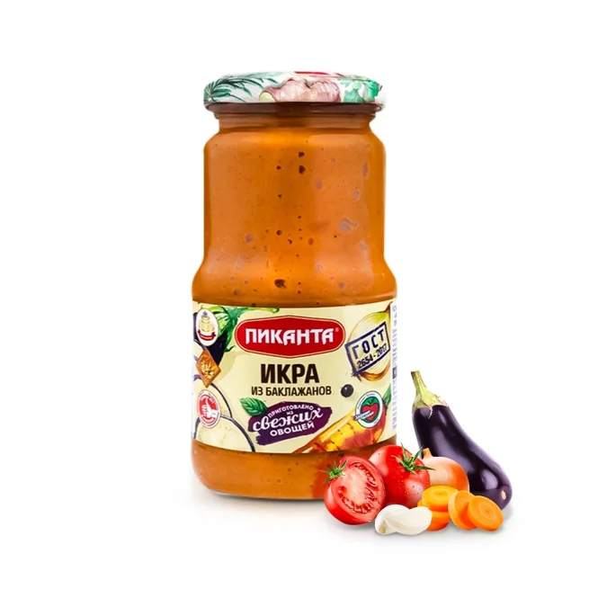 Auberginenzubereitung mit Karotten, Pikanta, 450 g