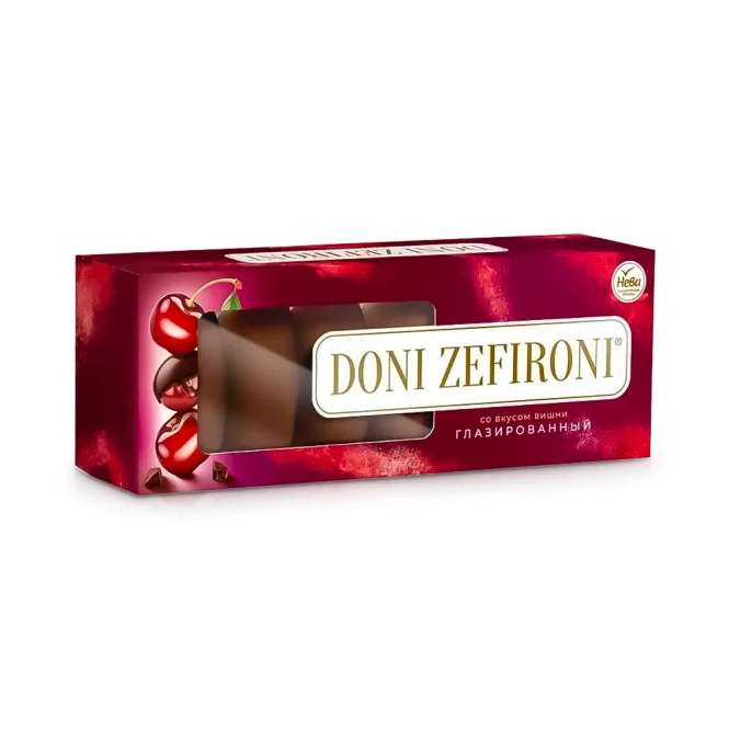 Zefir - Doni Zefironi, mit Kirschgeschmack, glasiert, Neva, 210 g