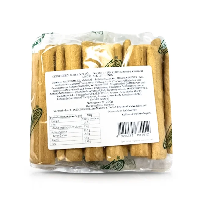 Kekse - Bambusstäbchen mit Kondensmilchgeschmack, 200 g