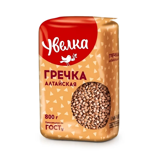 Крупа гречневая - Алтайская, ядрица, Увелка, 800 г