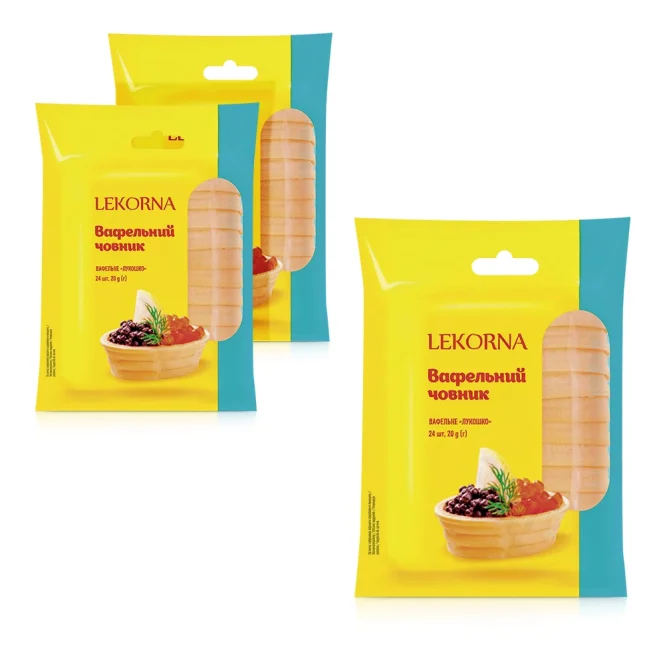 Вафельный стаканчик - Лукошко, 72 шт. 3 х 20 г