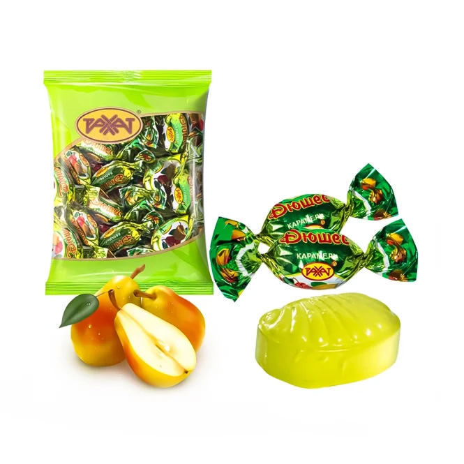 Hartkaramellen - Djusches, mit Birnengeschmack, Rakhat, 150 g   