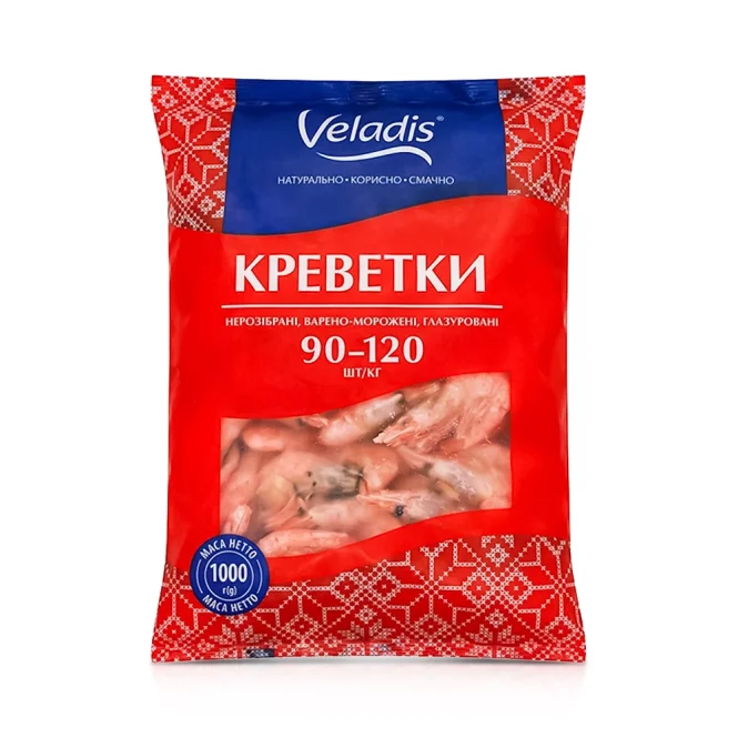 Garnele gekocht, mit Kopf und Schale, Veladis, 1 kg