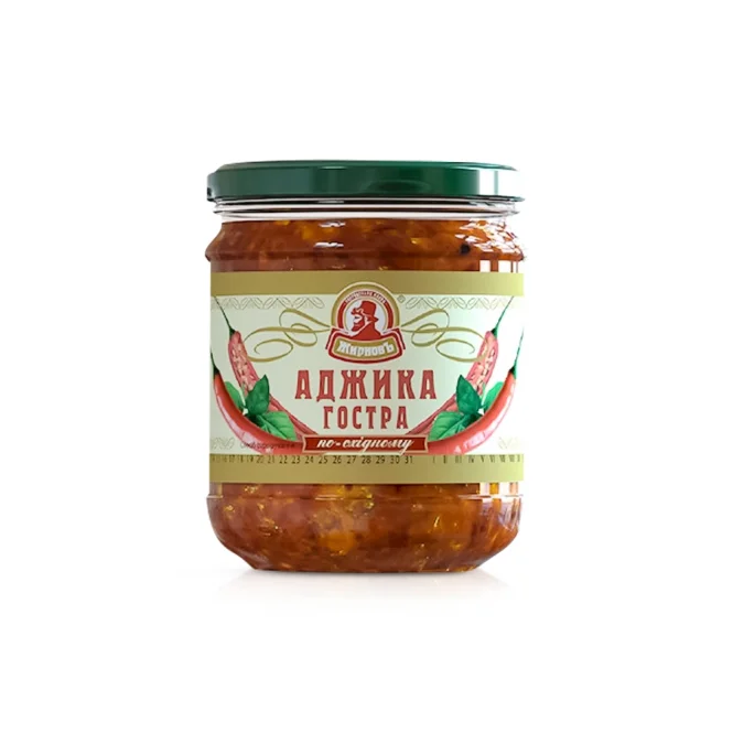 Paprikasoße - Adschika scharf, Po-Vostochnomu, Schirnow, 200 g