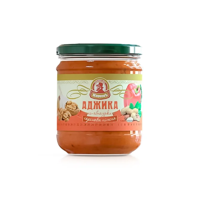 Paprikasoße - Adschika, Po-Abkhazski, nussig, fein, Schirnow, 200 g