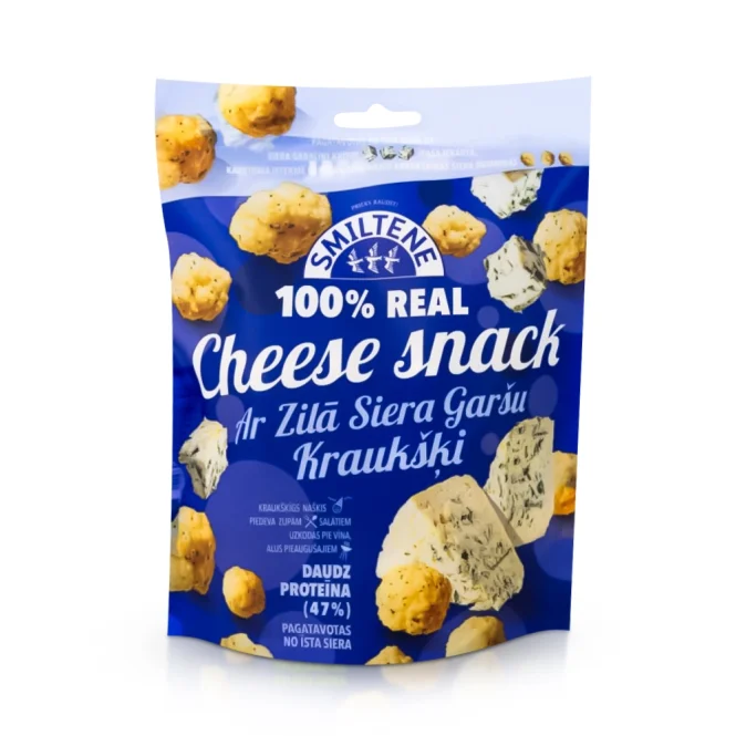Käsesnack aus gepufftem Käse - Zila Siera, mit Blauschimmelkäsegeschmack, 60 g