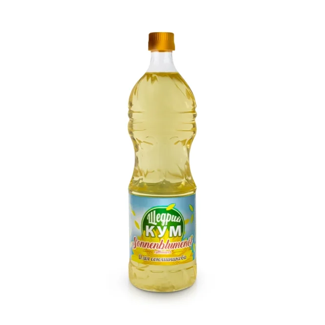 Масло подсолнечное, рафинированное, Щедрый Кум, 1 л