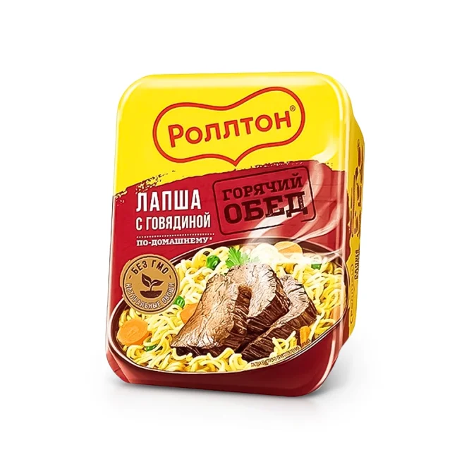 Instant-Nudeln mit Rindfleischgeschmack - Rollton, 90 g   