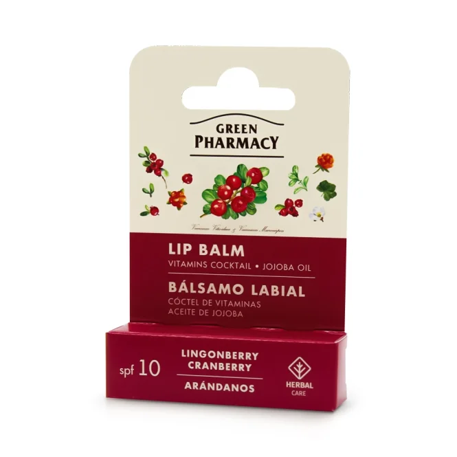 Lippenbalsam mit Preiselbeere und Cranberry, Grüne Apotheke, 3,6 g