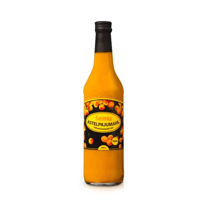 Sanddornsaft 100%, direkt gepresst, 500 ml