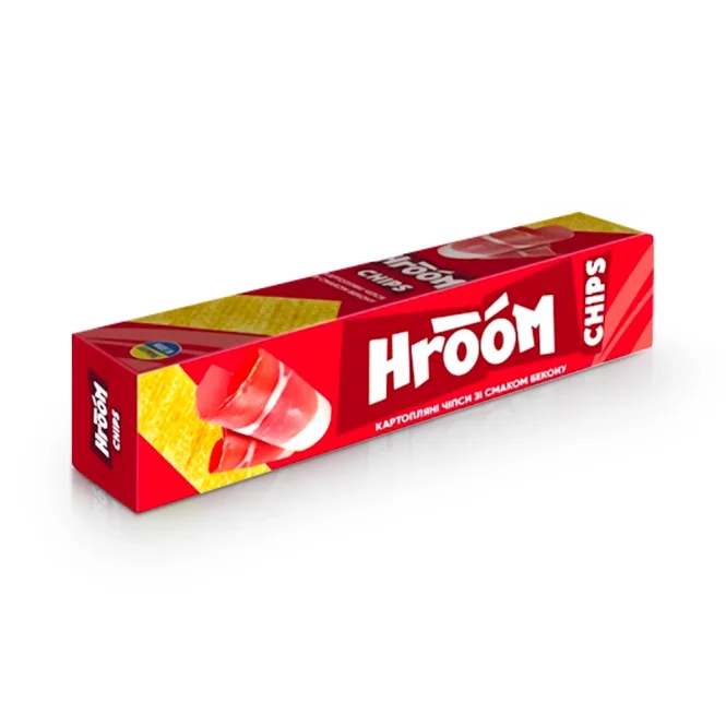 Картофельные чипсы со вкусом бекона, Hroom, 50 г