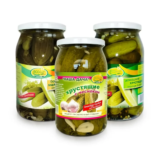 Набор огурцов, Экоxофф, 3 х 870 г