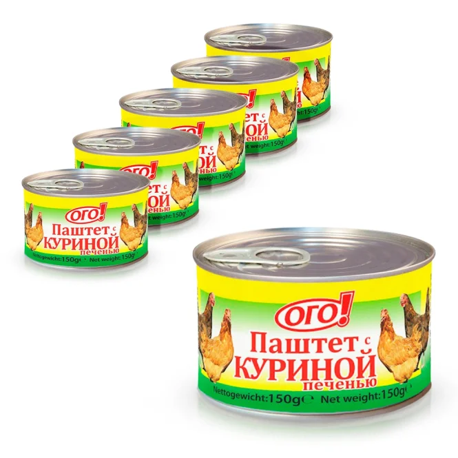 Brotaufstrich mit Hühnerleber, Ogo, 6 х 150 g