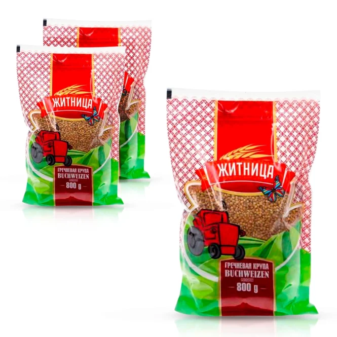 Buchweizen geröstet, Zhitniza, 3 х 800 g