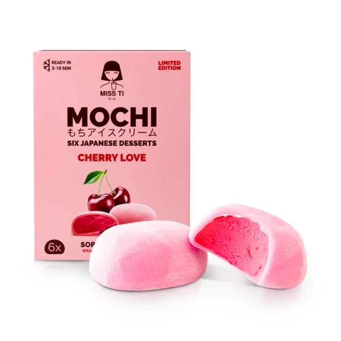  Japanisches Dessert - Mochi, Eis mit Kirschgeschmack, Miss Ti, 210 g