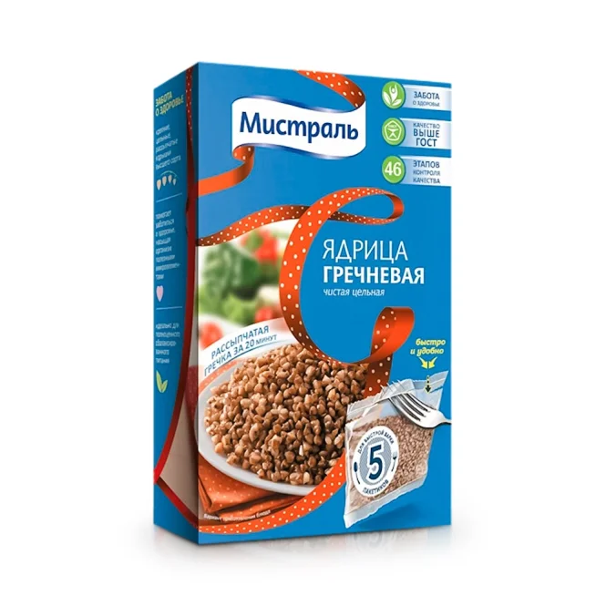 Buchweizen, Mistral, ganz, im Kochbeutel, 5 х 80 g