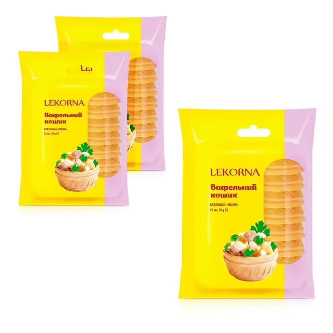 Вафельный стаканчик - Корзинка, 48 шт. 3 х 38 г