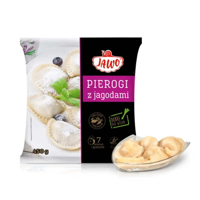 Вареники с творогом и черникой, Jawo, 450 г 