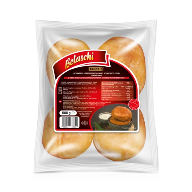 Беляши с мясом свинины, Elena, 500 г