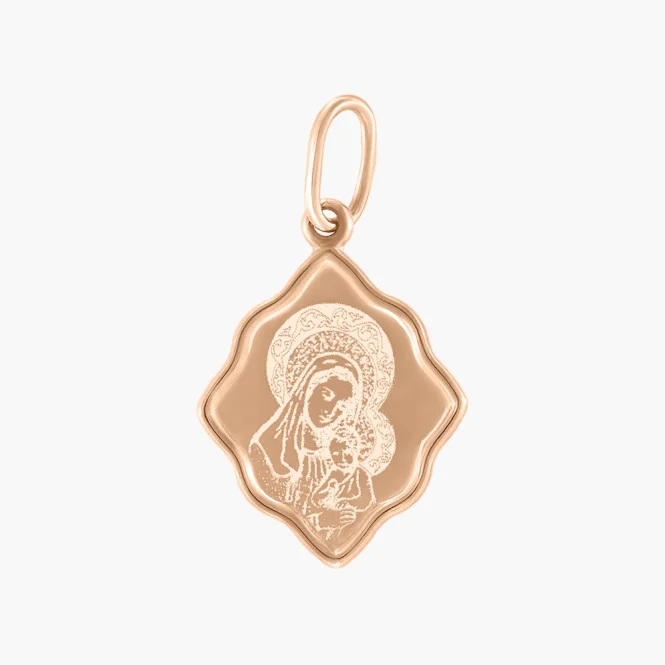 Ikone - Anhänger, Rotgold 585°, 28 mm