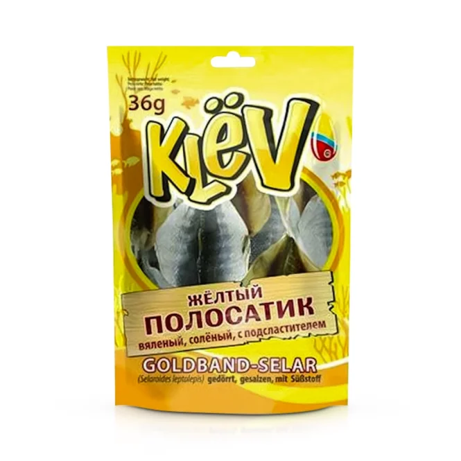 Goldband-Selar, gedörrt, gesalzen mit Süßstoff, 36 g