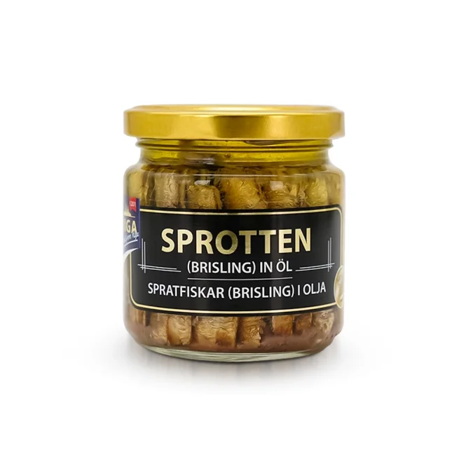 Geräucherte Sprotten in Pflanzenöl, Best Riga, 185 g  