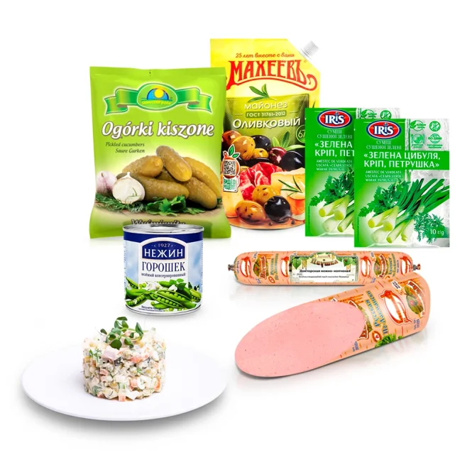 Набор продуктов для салата - Оливье, 2,22 кг