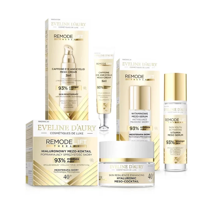 Набор для лица - RemodeLift Therapy, 40 +, крем + крем для век + сыворотка, Eveline D`Aury