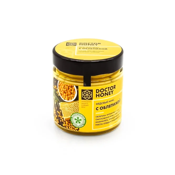 Мёд с облепихой, Doctor Honey, 200 г
