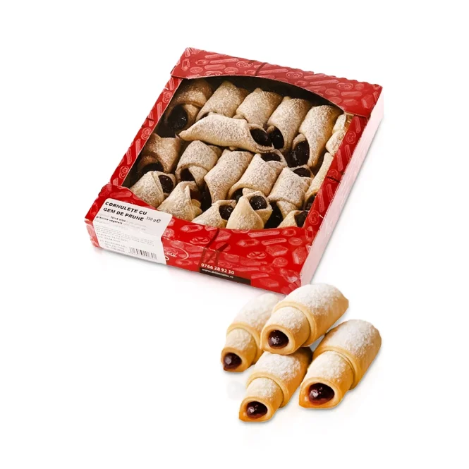 Печенье - Рогалики, со сливовой начинкой, Neamu, 350 г