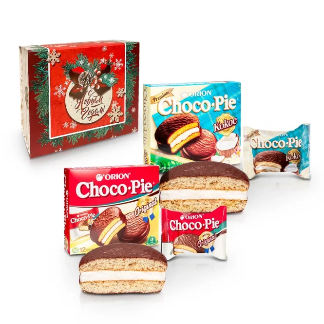Geschenkset - Neujahr Choco Pie 4, 720 g