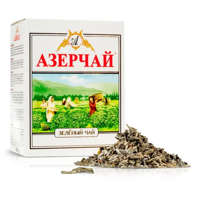 Чай зелёный, классический, Азерчай, 100 г