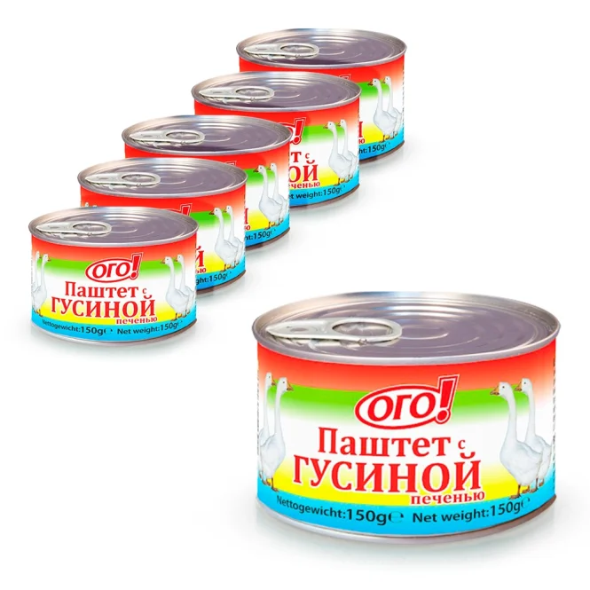 Brotaufstrich mit Hühner- und Gänseleber, 6 х 150 g 