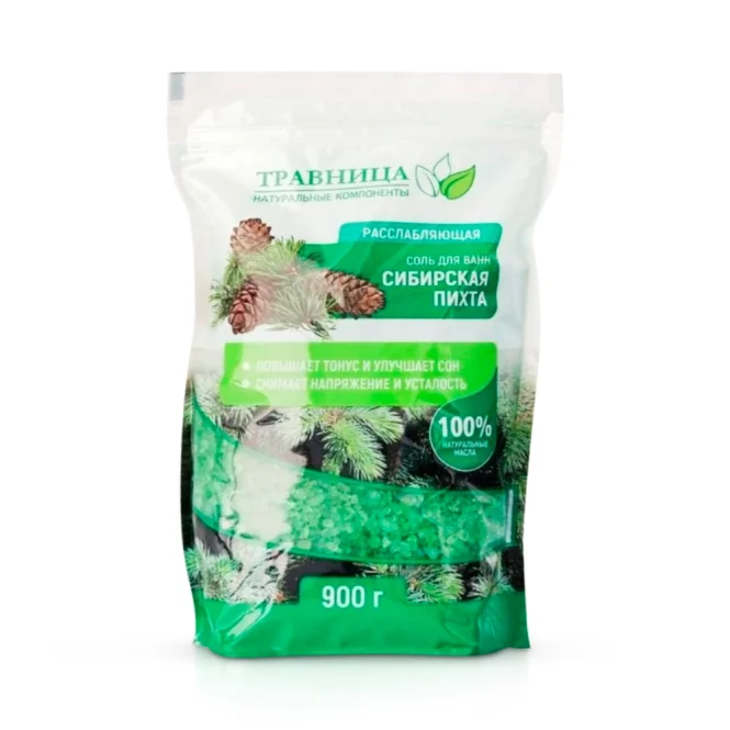 Badesalz - Sibirische Tanne, entspannend, Trawniza, 900 g