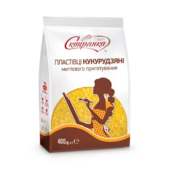 Хлопья кукурузные, Сквирянка, быстрого приготовления, 400 г