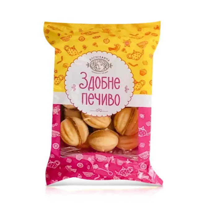 Печенье сдобное - Орешек, с вареной сгущёнкой, Богуславна, 450 г