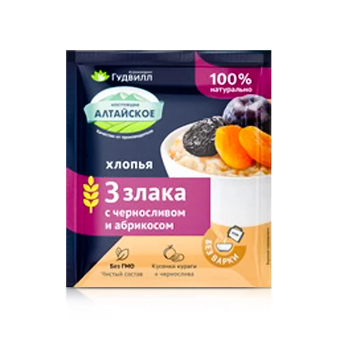 3-Korn-Brei mit Pflaumen und Aprikosen, Gudwill, 35 g