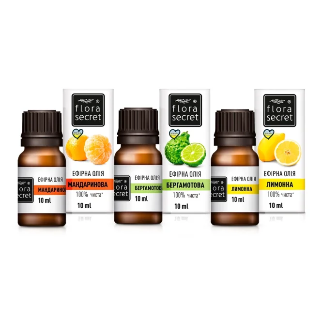Set ätherischer Öle - Zitrusenergie, 10 ml x 3 Stk.