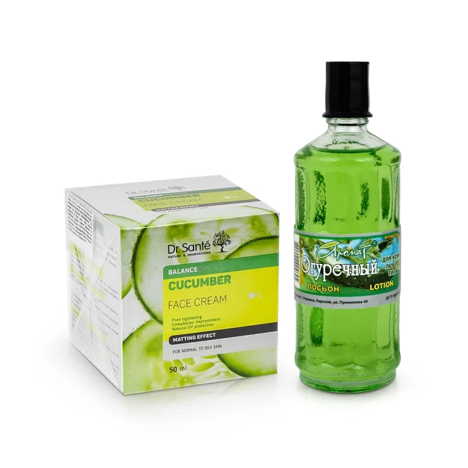 Набор для лица - Огуречный, лосьон + крем