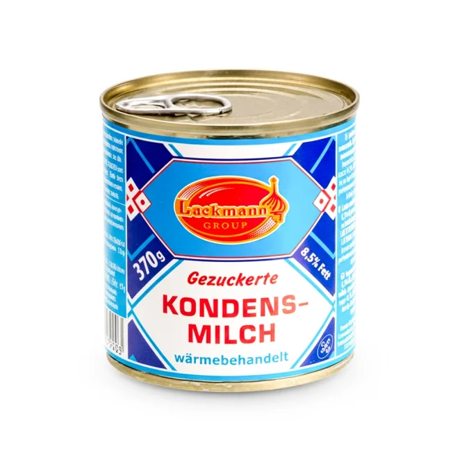 Gezuckerte Kondensmilch 8,5 % Fett, mit Verschlussring, 370 g 